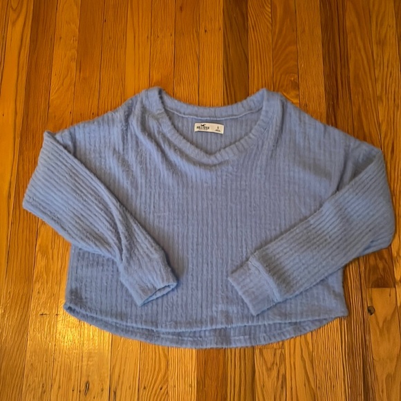 Hollister Sweaters - light blue Hollister v neck sweater